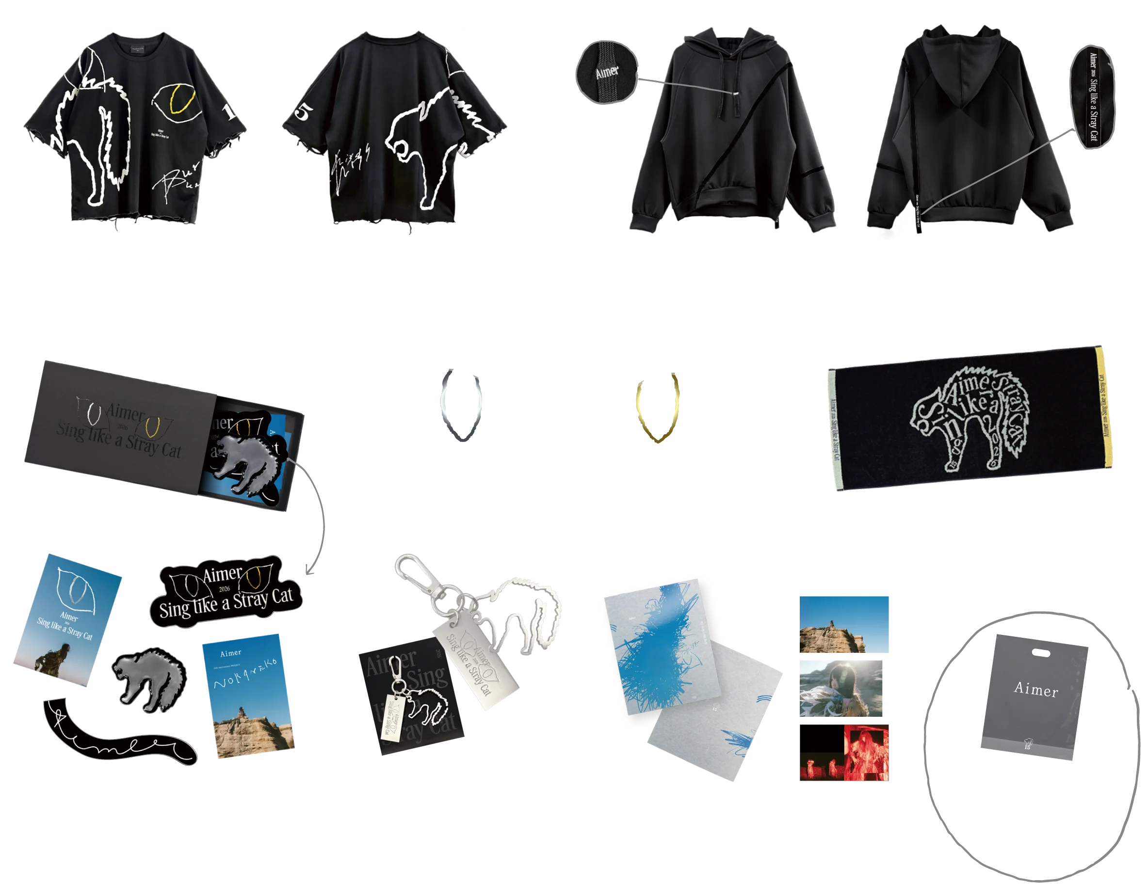 Aimer Premium Concert 2026「“Sing like a Stray Cat”」オフィシャルグッズ