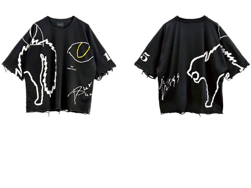 SCRATCHED BY “Stray Cat” TEE（FRONT / BACK）
